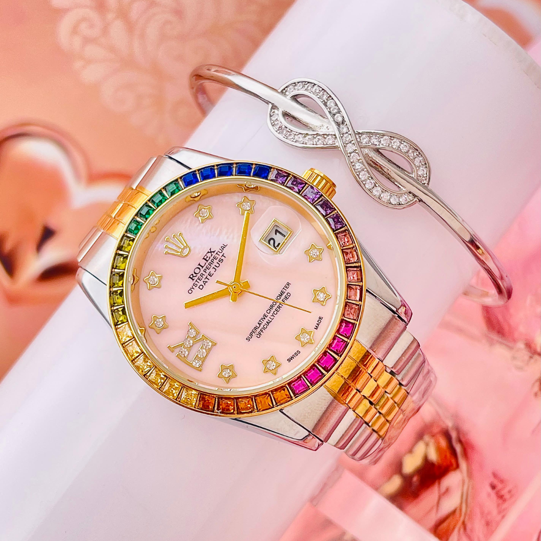 RELOJ ROLEX STONES COLORS