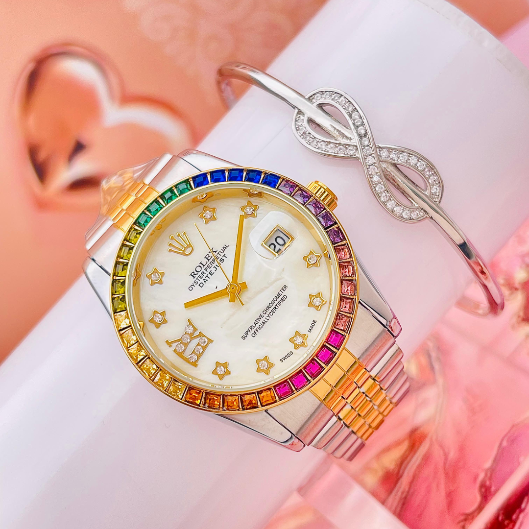 RELOJ ROLEX STONES COLORS