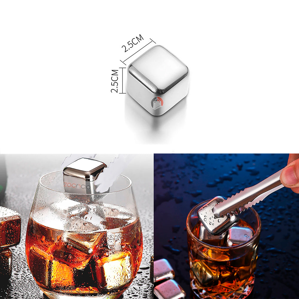ChillSteel Cubos De Hielo De Acero Inoxidable