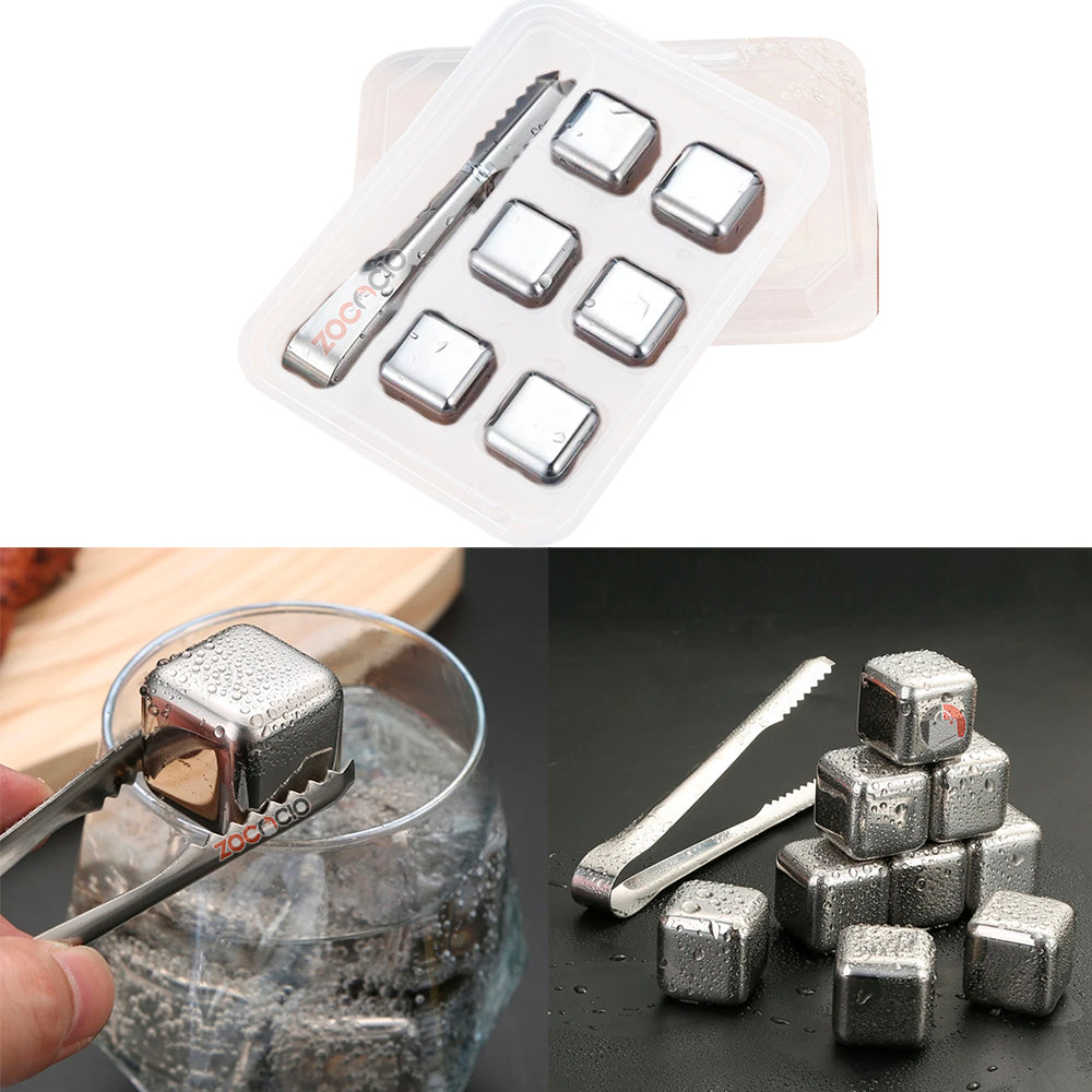 ChillSteel Cubos De Hielo De Acero Inoxidable