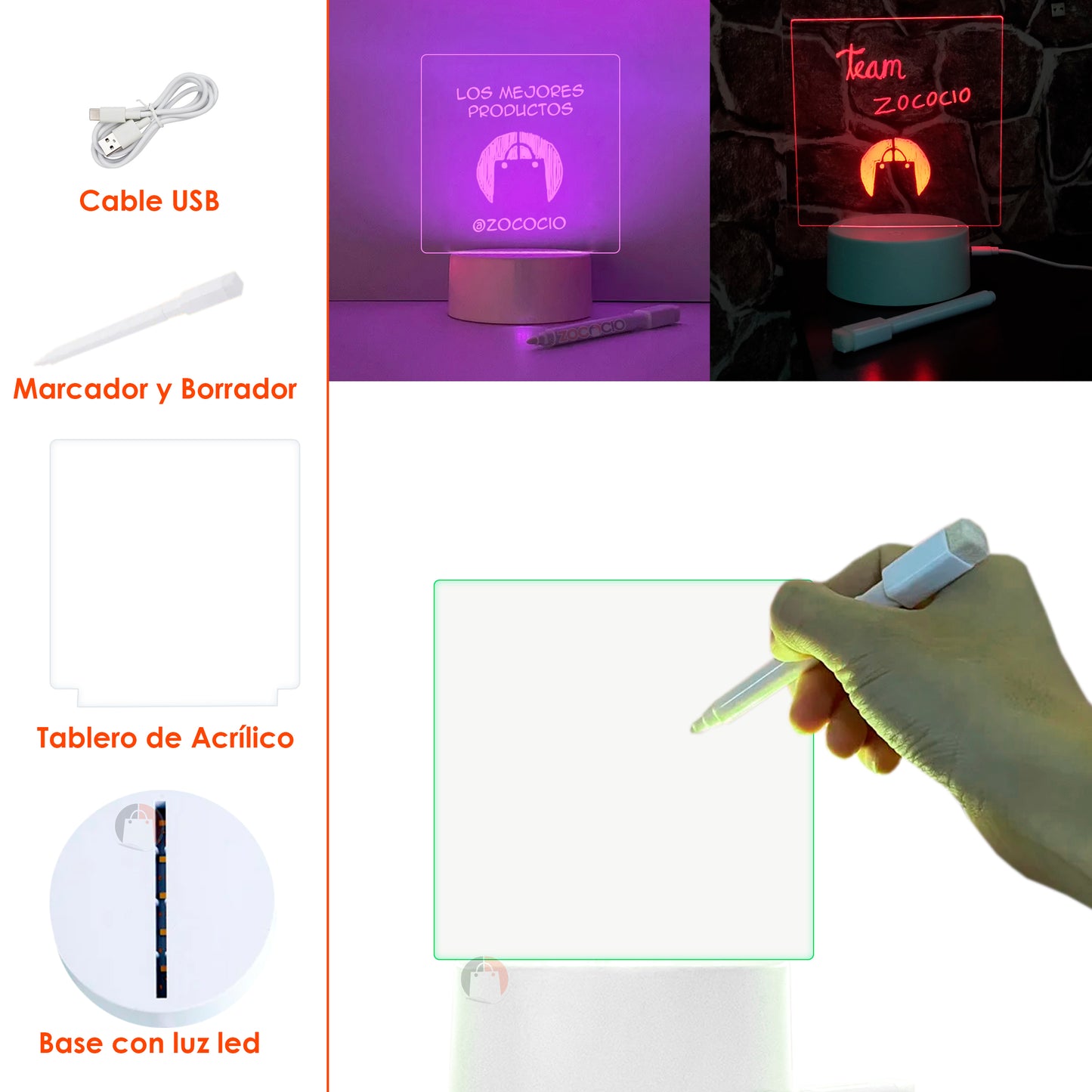 BrightNote Tablero Luminoso Personalizable