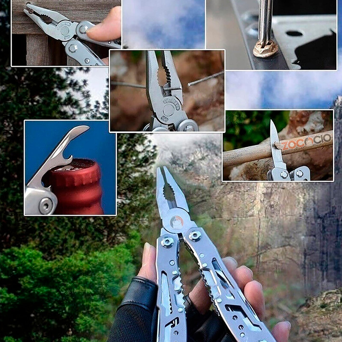 Mega Alicate Multiherramienta de Alta Calidad para Aventureros y Uso Diario