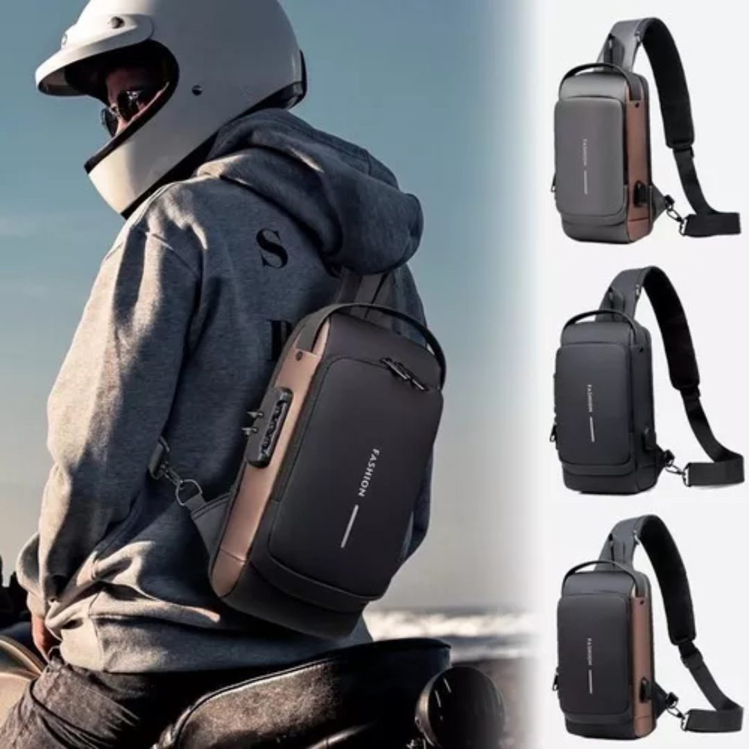 SecurePack Bolso impermeable antirrobo con puerto USB
