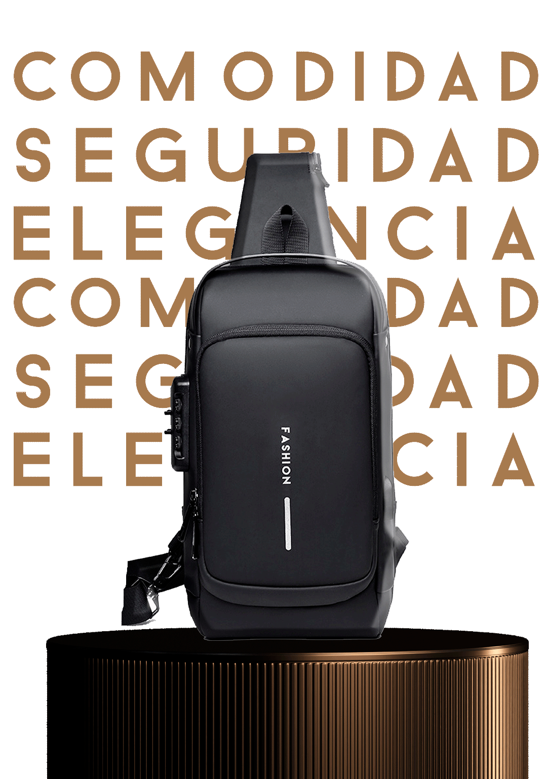 SecurePack Bolso impermeable antirrobo con puerto USB