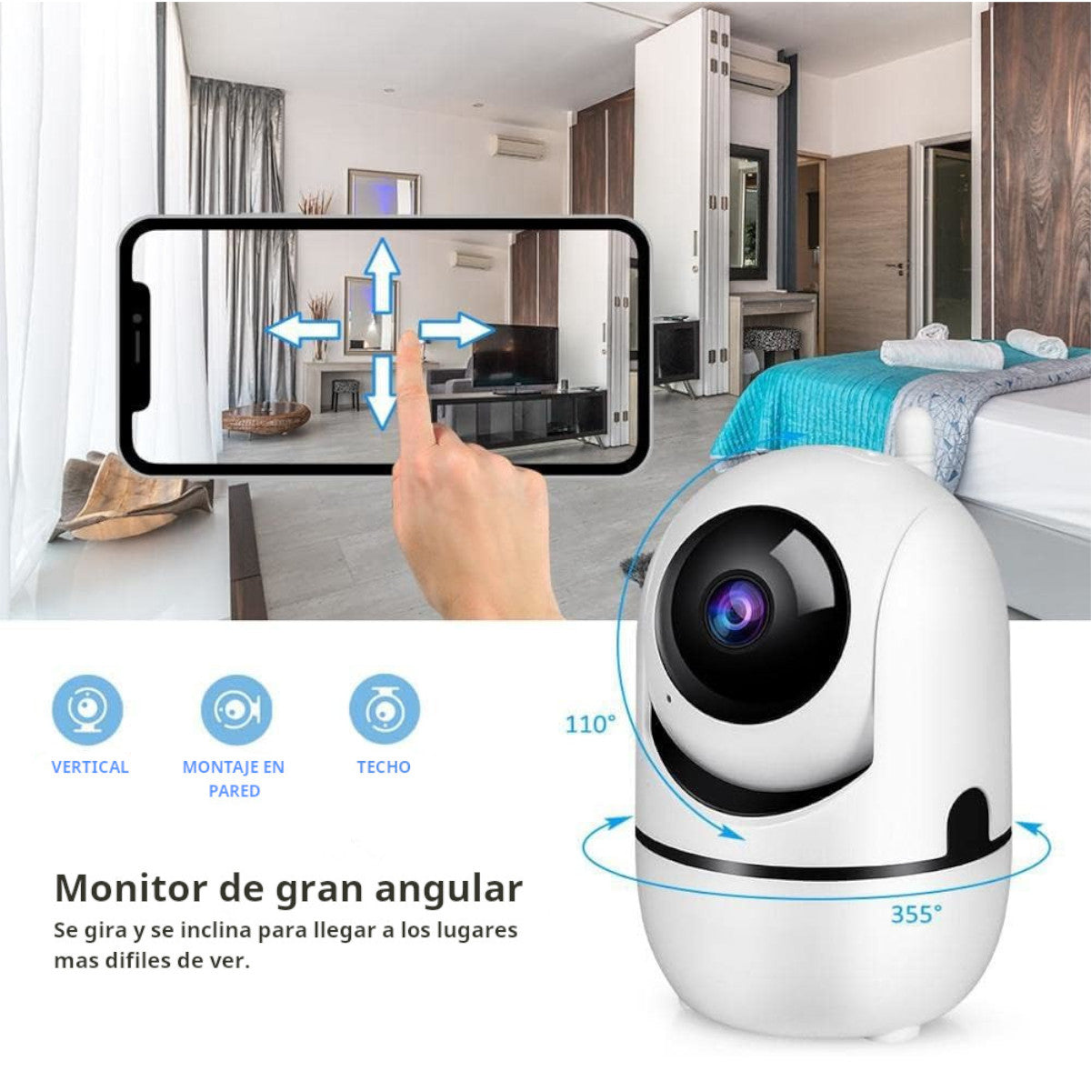 RoboCam Camara robotica para hogar y oficina