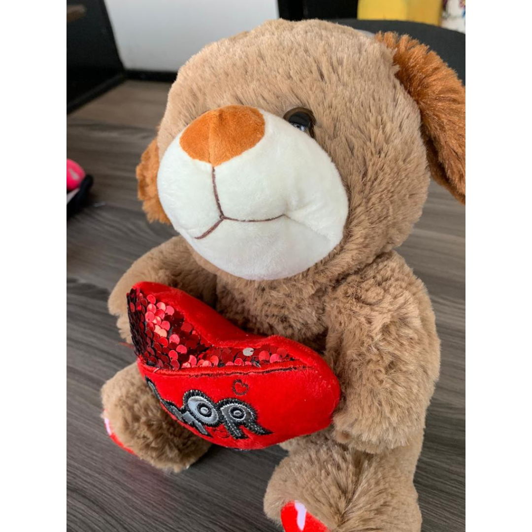 Peluche perrito amor