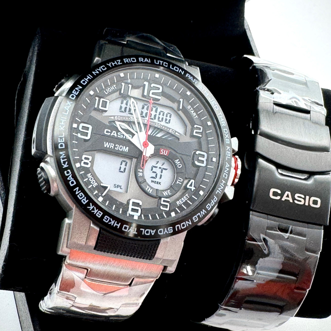 RELOJ CASIO DOBLE HORA R13