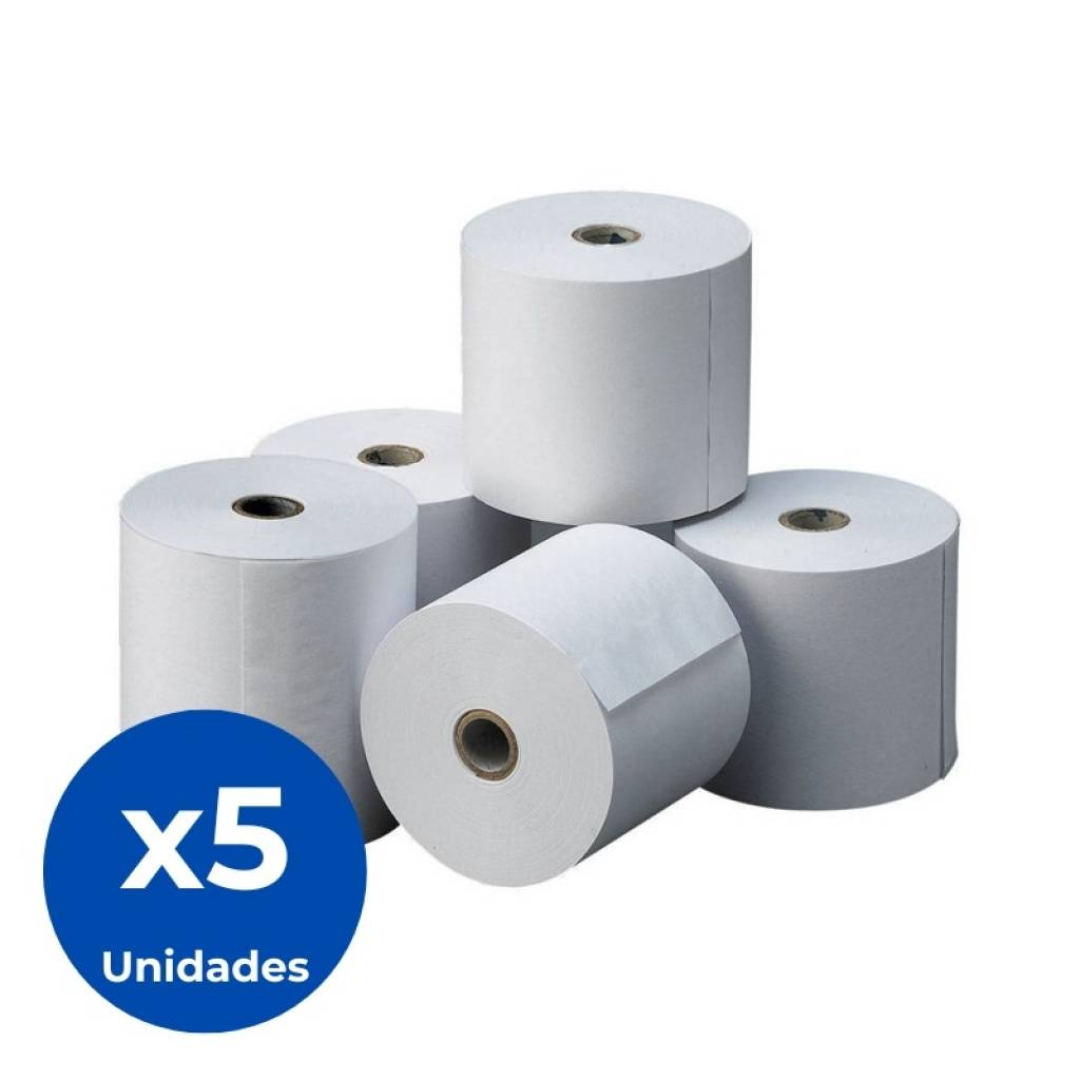 MINI CINCO ROLLOS DE PAPEL PARA IMPRESORA TERMICA