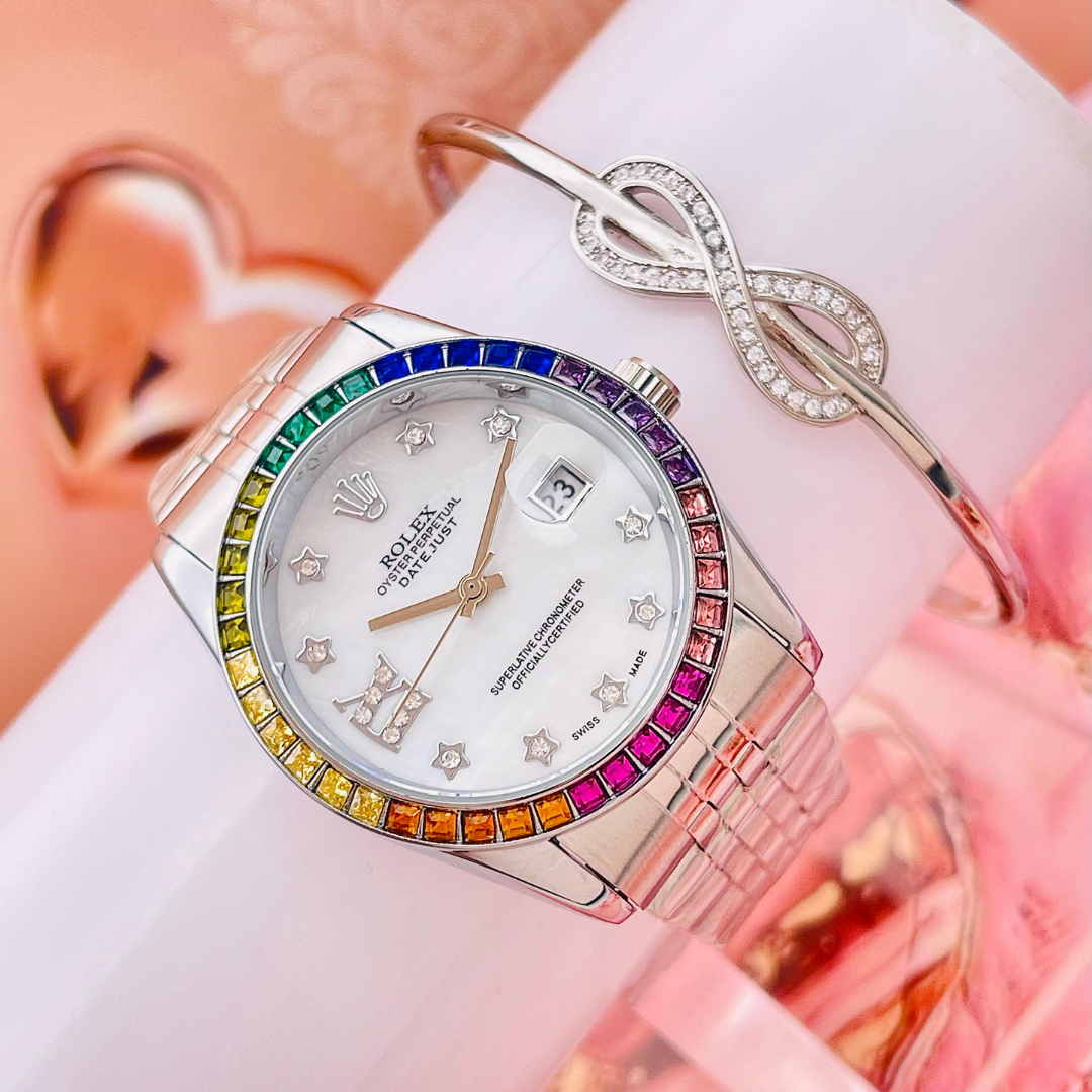 RELOJ ROLEX STONES COLORS