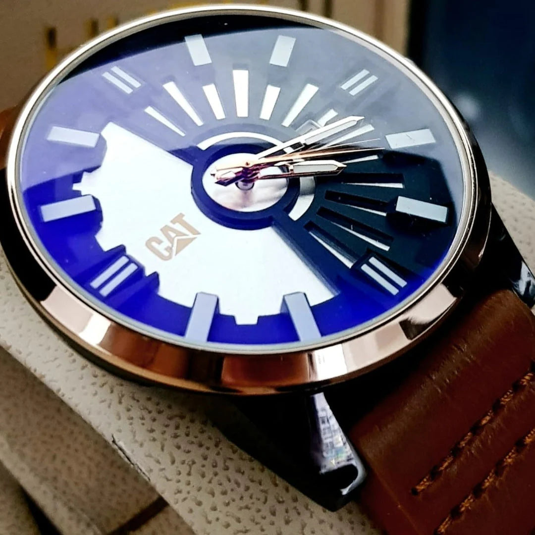 RELOJ CAT HOMBRE CUERO
