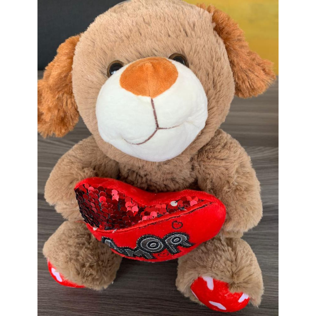 Peluche perrito amor