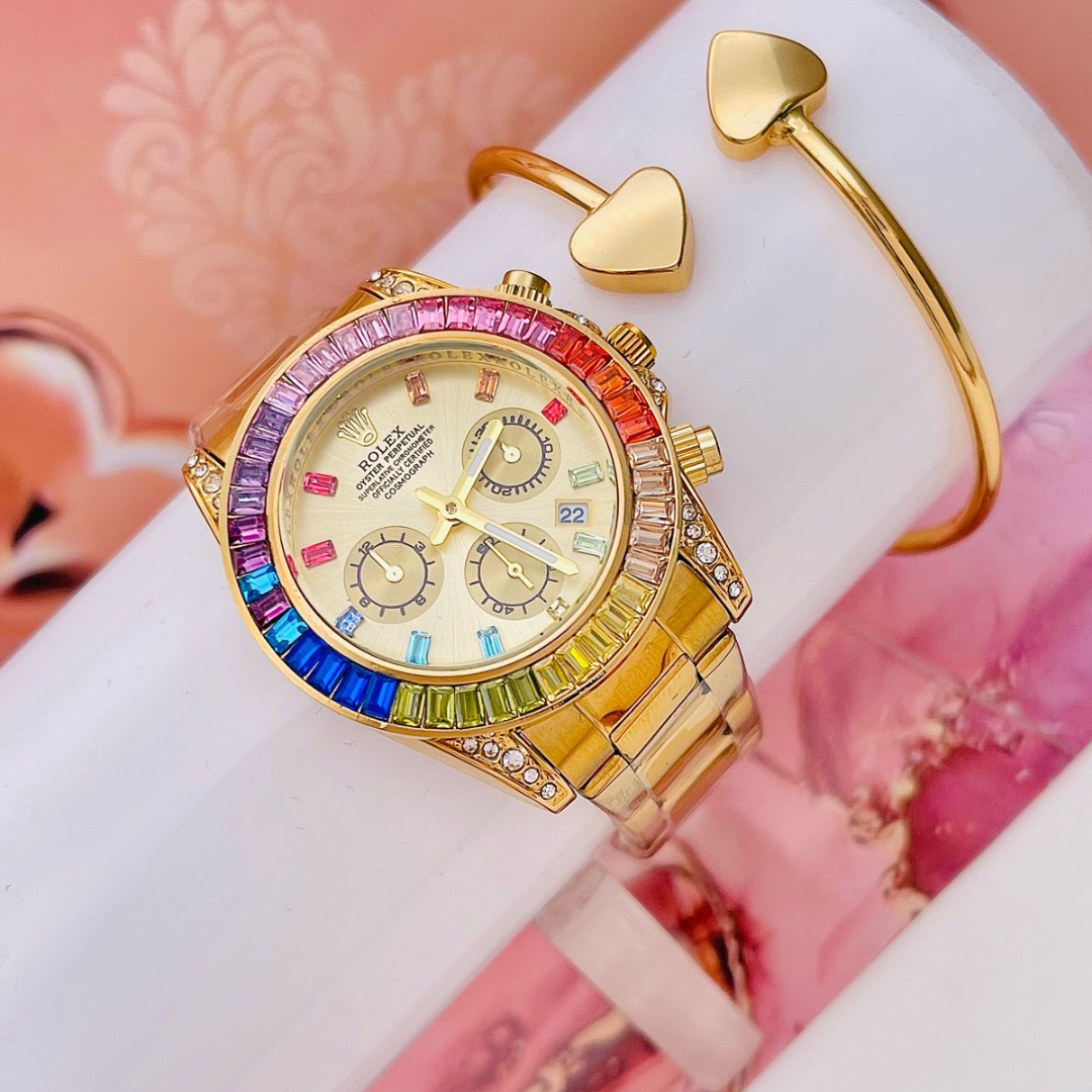 RELOJ ROLEX DAYTONA PIEDRAS DAMA