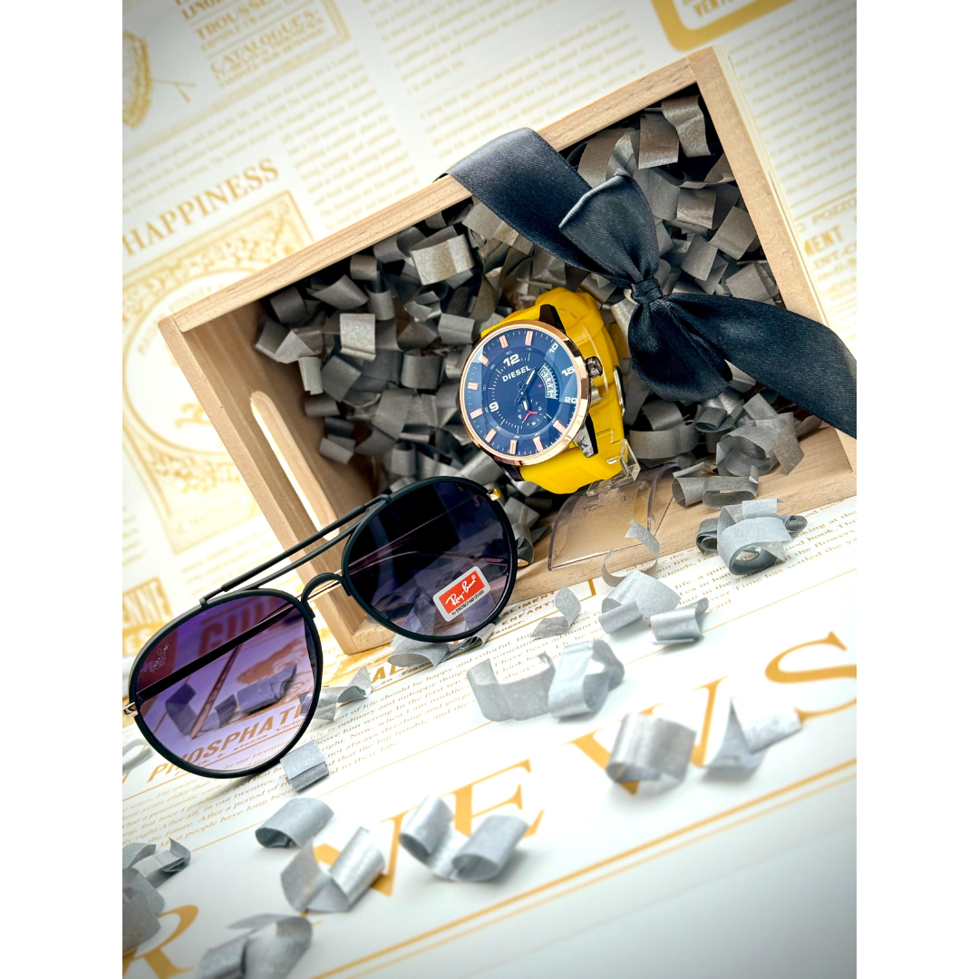 COMBOS PREMIUM RELOJ DIESEL + GAFAS