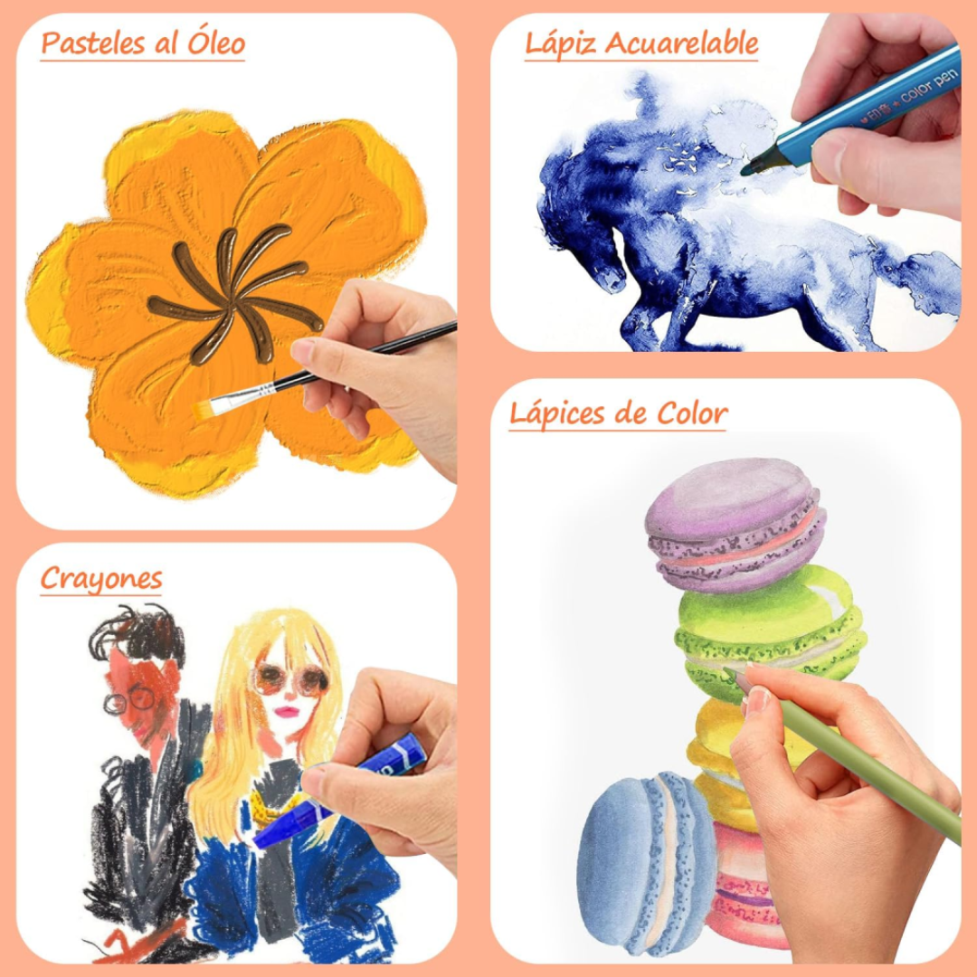 Set De Arte 145pcs Infantil Maletin