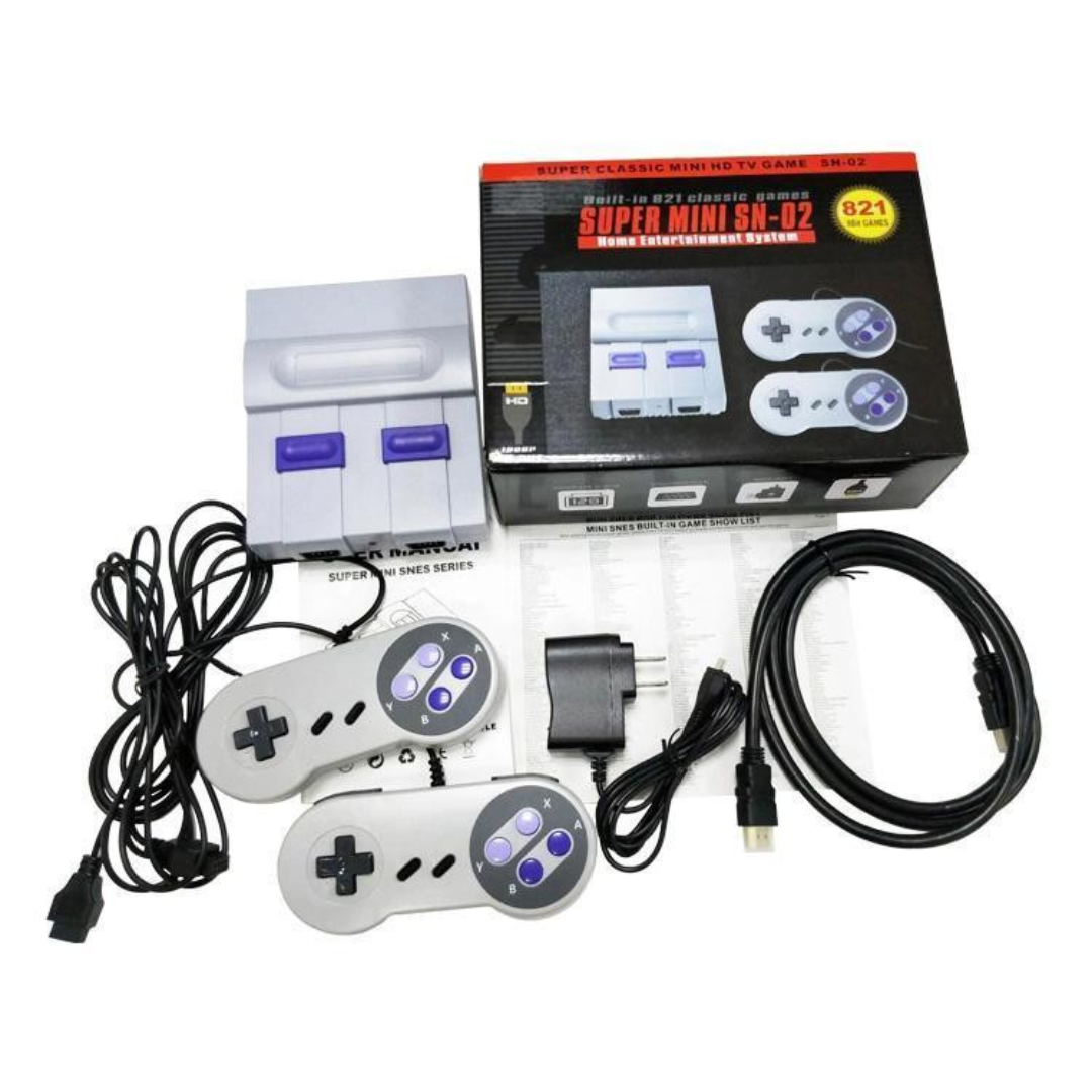 Consola Super Mini 821 Juegos Clásicos