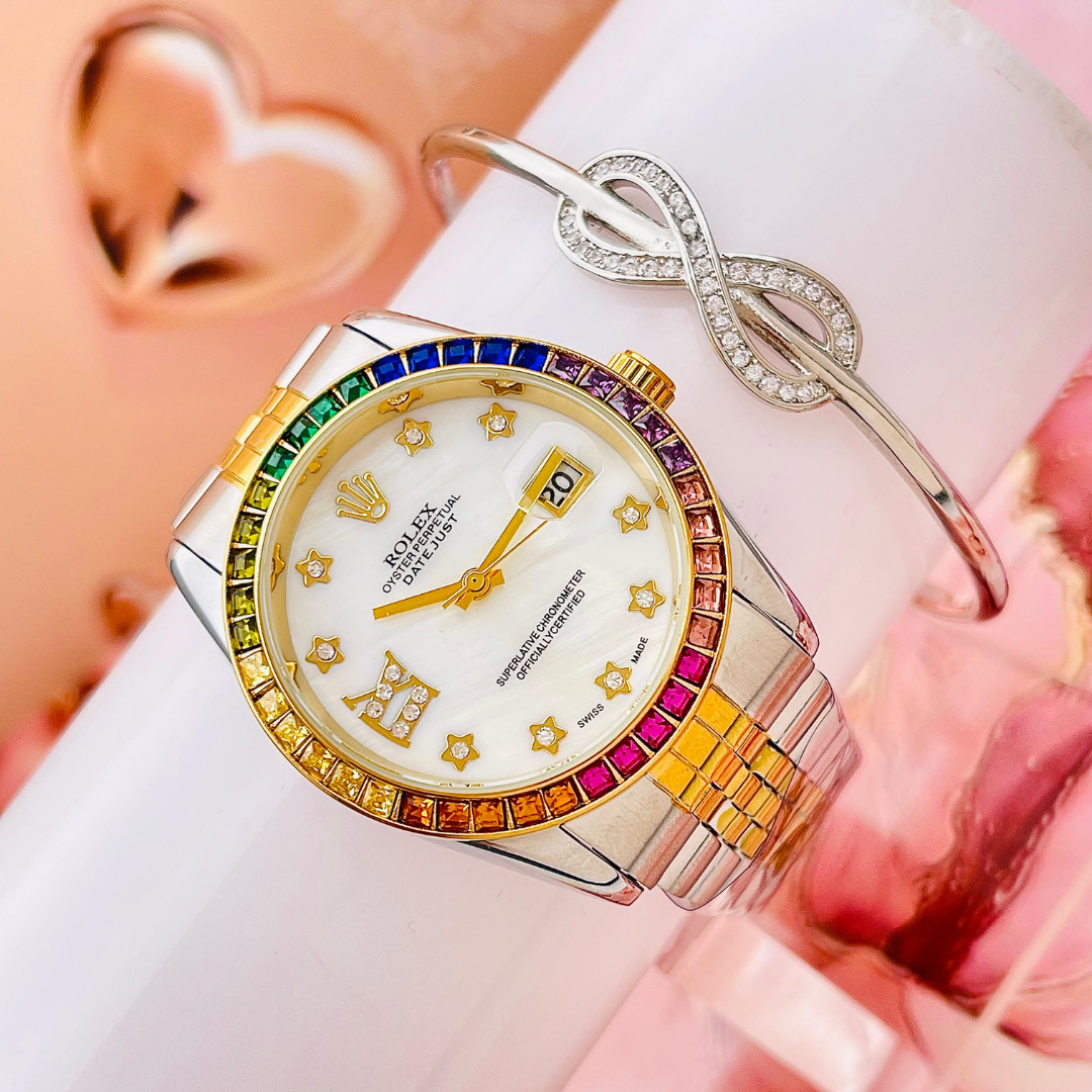 RELOJ ROLEX STONES COLORS