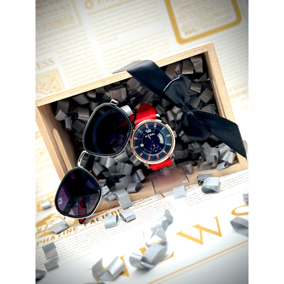 COMBOS PREMIUM RELOJ DIESEL + GAFAS