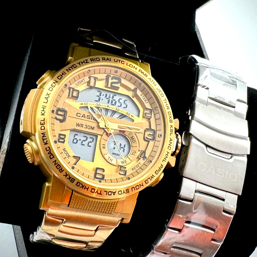 RELOJ CASIO DOBLE HORA R13