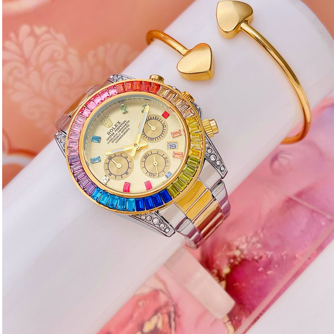 RELOJ ROLEX DAYTONA PIEDRAS DAMA