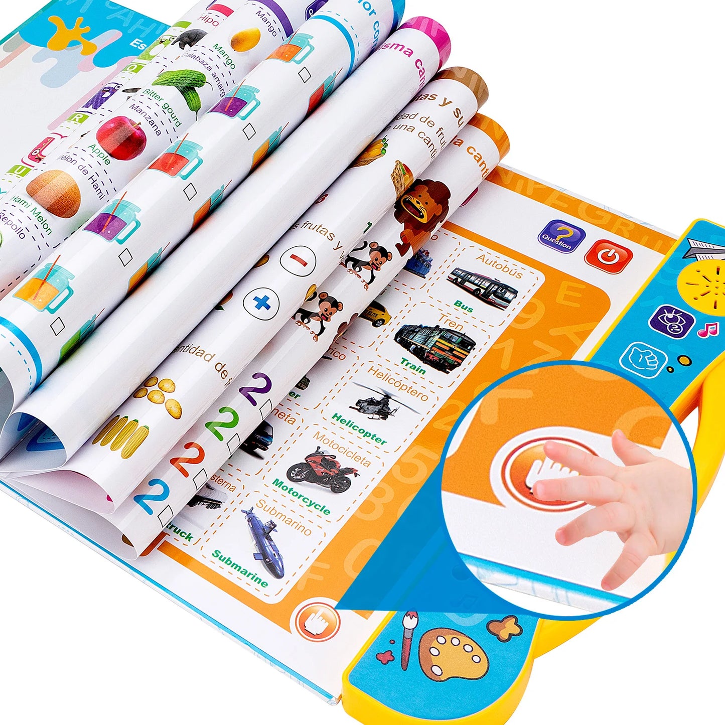 Divertido Libro De Estudio En Ingles Y Espanol