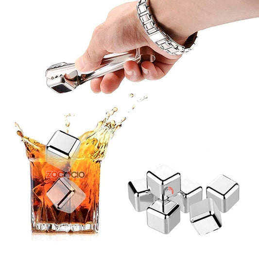 ChillSteel Cubos De Hielo De Acero Inoxidable