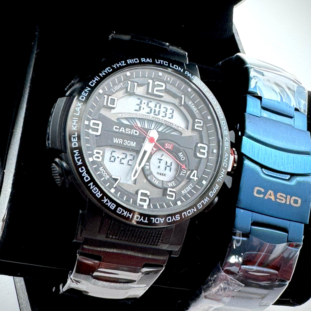 RELOJ CASIO DOBLE HORA R13
