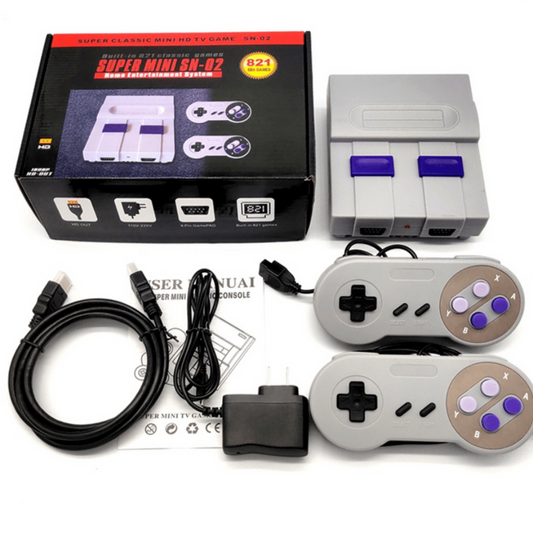 Consola Super Mini 821 Juegos Clásicos