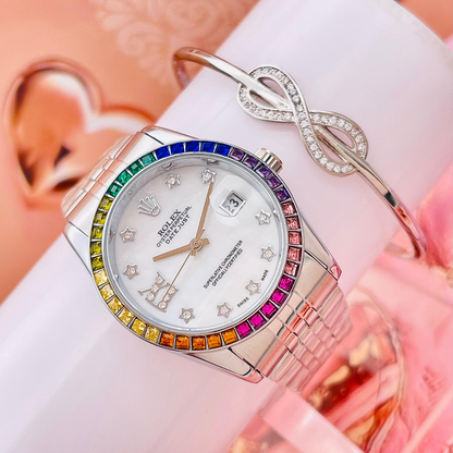 RELOJ ROLEX STONES COLORS