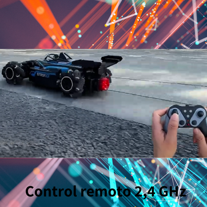 Carro de carreras a control remoto 360° de rotación