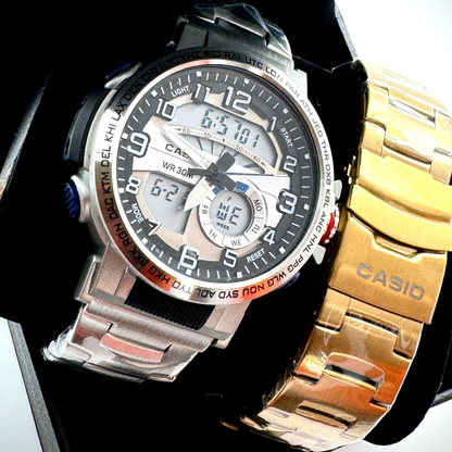 RELOJ CASIO DOBLE HORA R13