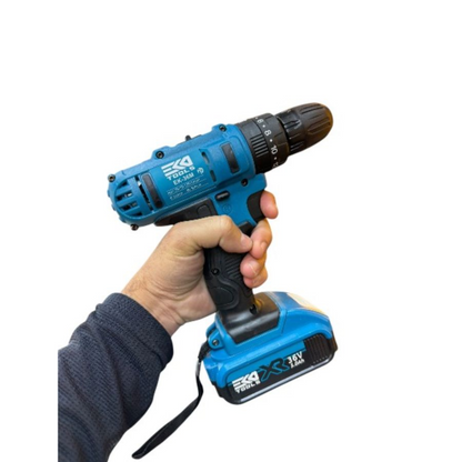 Taladro Inalambrico De 36v Percutor Azul