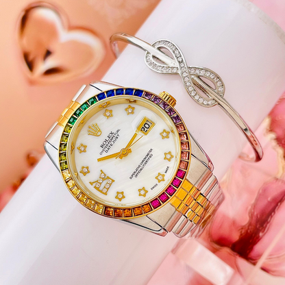 RELOJ ROLEX STONES COLORS
